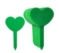 Etichette per Piante 100 pezzi Etichette for piante da giardino impermeabili in plastica for vivai, vasi for fiori, segni di scrittura for piantine, decorazioni for il(Green 4.7x8.3cm)