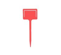 Etichette Per Piante 20/50/100 pezzi di etichette for piante in plastica, etichette colorate for vivai impermeabili, etichette ispessite for piantine da giardino(Red,20pcs)