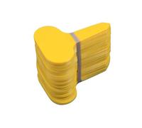 Etichette Per Piante 200 pezzi di identificazione smerigliato segno fiore albero etichetta marchio pianta in vaso vivaio segni scheda rapida etichetta di plastica tipo T(Yellow)