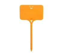 Etichette Per Piante 200 pezzi Etichette for piante da giardino Marcatore colorato Classificazione Ordinamento Bonsai Segno Etichetta Biglietto Piatto di scrittura in plastica Scheda(Orange1)