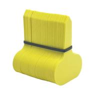 Etichette Per Piante 200 pezzi Etichette for piante da giardino Marcatore colorato Classificazione Ordinamento Bonsai Segno Etichetta Biglietto Piatto di scrittura in plastica Scheda(Yellow)