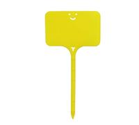 Etichette Per Piante 200 pezzi Etichette for piante da giardino Marcatore colorato Classificazione Ordinamento Bonsai Segno Etichetta Biglietto Piatto di scrittura in plastica Scheda(Yellow1)