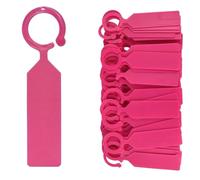 Etichette Per Piante 50 pezzi di marcatori for piante appesi in plastica impermeabile, etichette for vasi da giardino, riutilizzabili, ganci spessi, strumento di decorazione for piantine(Pink-50pcs)
