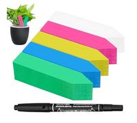 Etichette per piante da giardino - Etichette per asilo 10 x 2 cm, pennarello impermeabile in PVC, design di identificazione delle piante con area di scrittura chiara | Etichette resistenti ai