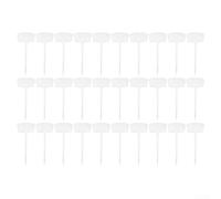 Etichette per piante da giardino, grandi, impermeabili, per uso esterno, riutilizzabili, a T, per vasi, serre, erbe aromatiche, 27 cm, confezione da 30 (bianco)