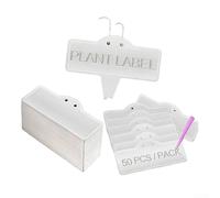 Etichette per piante da giardino in alluminio per esterni, marcatori per alberi in metallo, etichette impermeabili per fiori, verdure, erbe e gestione delle colture (50 pezzi)