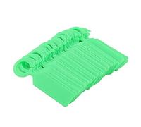 Etichette per piante in plastica appesa 100 PCS Albero pianta vivaio tag riutilizzabile impermeabile giardino Decor 11 * 2.4 cm (verde)