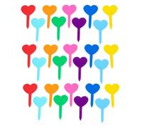 Etichette per Piante in Plastica PP 200 Pezzi a Cuore | Inserimento Rapido nel Terreno, Facile Identificazione delle Varietà, per Succulente e Coltivazioni in Vivaio Colore Casuale