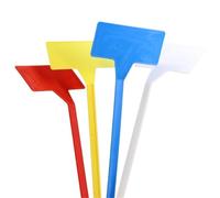 Etichette per Piante Outdoor Tall Plant Labels Large Waterproof Plastic T Garden Tags Nursery Potted Stake Markers For Herbs Flowers(Red-L,100PCS)