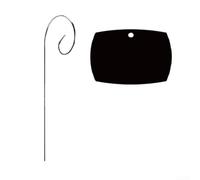 Etichette per piante robuste in acrilico con pali rinforzati in metallo per un uso a lungo termine in terreni umidi, luoghi soleggiati e zone giardino esposte al vento (stile B)