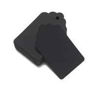 Etichette per prezzi per gioielli, 1500 pezzi, 5 x 3 cm, etichette per imballaggio, etichette marroni in carta kraft/nero/bianco, etichette per gioielli fai da te, etichette per regali di nozze