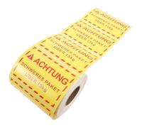 Etichette per Spedizione Sovraccarico, Adesive Gialle per Pacchi | Carta Patinata, Testo Ben Visibile, Applicazione Rapida, per Cartoni e Gestione Merci Durante il Trasporto