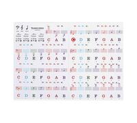 Etichette per tastiera di pianoforte con contrassegni di personale e note adatte a tutte le tastiere 61 88 54 tasti adesivi riutilizzabili per pratica adesivi per tastiera per pianoforte