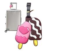 Etichette per valigie per bagagli, in silicone, pieghevoli, per bagagli, viaggi, cibo, valigie, borse, per proteggere la privacy, identificazioni identificative