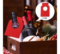Etichette per vino da 100 pezzi Etichette per marcatori di vino a doppia