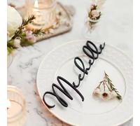 Etichette Personalizzate Da 1 A 60 Pezzi, For Segnaposto In Legno/acrilico, For Matrimoni, Decorazioni For Feste, Cartellini Con Nome Tagliato, Nomi Diversi(1PC)