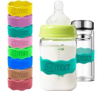 Etichette personalizzate per biberon Bottiglie riutilizzabili per l'asilo nido Bande in silicone personalizzate per borracce, bande incise personalizzate per tazze