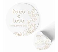 Etichette Personalizzate per Matrimonio ed ogni occasione 175 pezzi (STICK56)