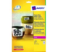 etichette adesive l4778 - in poliestere - laser - permanenti - 45,7 x 21,2 mm - 48 et/fg - 20 fogli - bianco - avery