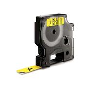 Etichette poliestere nero su giallo Dymo 12mm x 7m compatibili LabelManager/LabelWriter 450 DUO