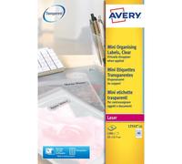Etichette poliestere trasparenti lucide AVERY QuickPEEL 22x12,7 mm - 48 et/fogl