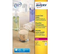 Etichette poliestere trasparenti lucide AVERY QuickPEEL 45,7x25,4 mm - 40 et/fo