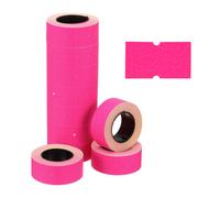 Etichette Prezzi 10 rotoli 5000 adesivi per pistola etichettatrice, rosso/rosa