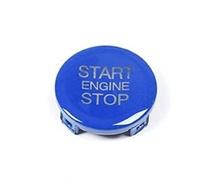 Etichette pulsanti auto Compatibile con Alfa Per Romeo Per Stelvio Per Giulia 2017 2018 2019 Pulsante avviamento e arresto motore dell'auto senza chiave Copertura della cornice(Blue)