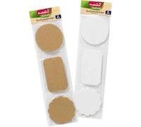 Etichette regalo natura "3 forme", 24 pezzi, marchio DM Germania, compatibile con profissimo - Geschenkanhänger natura "3 Formen", 24 St