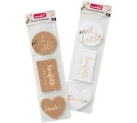 Etichette regalo raffinate, 24 pezzi - Marchio DM Germania - Compatibile con profissimo - Geschenkanhänger veredelt, 24 St