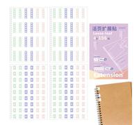 Etichette Reinforcement | 156-Piece Self-Adhesive Binder Labels - Colorful Paper Reinforcement Circles,for Notebook Retail Supplies Bookmark Markers Schedule