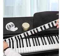 Etichette Rimovibili For Le Note Della Tastiera Del Pianoforte, Adesivi For Pianoforte In Silicone Riutilizzabili Viene Fornito For Principianti Con Una Scatola E Nastro For Lo Spettro Della Pressione
