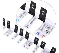 Etichette rimovibili per tastiera per pianoforte per 88 tasti, guida per pianoforte per principianti, in PVC, senza adesivi necessari, riutilizzabili, per principianti e bambini (colore )