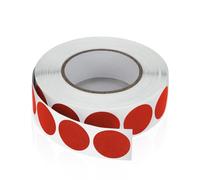 Etichette rotonde autoadesive 19 mm rosse adesive rotolo piccoli punti adesivi etichette codifica colore cerchi adesivi resistenti alle intemperie confezione da 1000 pezzi