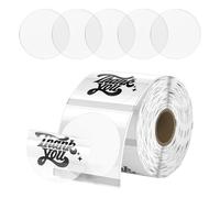 Etichette Rotonde Termiche, Etichette Adesive Rettangolari Dorate, Etichette Termiche Autoadesive, Etichette Adesive Rotonde Olografiche per Indirizzi, Prezzi (Bianco 400PCS 50 * 50 mm)