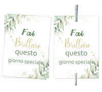 Etichette Scintille Luminose Matrimonio 120pz Biglietti per Matrimonio Sposi Anniversario Promessa Eventi di Fidanzamento Decorazioni Matrimoni Effetto Speciale Taglio Torta