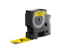 Nastro D1 537180 - 24 mm x 7 mt - nero/giallo - Dymo