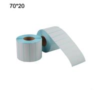 Etichette termiche 70 x 20 mm, autoadesive, impermeabili, a olio, per la prova per biblioteche logistiche, rotolo da 2000 fogli, compatibile con Zebra Rollo