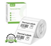 Etichette termiche per etichettatrice Nelko PM220, 50 x 30 mm, impermeabili, multiuso, 1 rotolo di 230 carta termica autoadesiva (bianco)