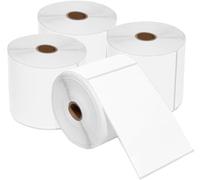 Etichette termiche per spedizioni, 4 x 6, 4 rotoli da 300, perforate e a prova di sbavature, compatibili con Rollo, Zebra, per Amazon UPS FedEx Shopify