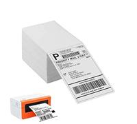 Etichette termiche per stampante - Carta per etichette di spedizione, etichette termiche piegate Etichette termiche Adesivi Carta termica per etichette, 500 pezzi per pila Versi termici diretti ad