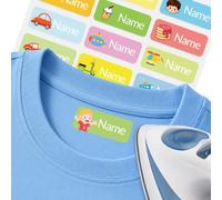 Etichette Termoadesive Personalizzate per Vestiti, 54 Etichette Personalizzate Nome per Bambini Lavabili, Adesivo Personalizzato per Asilo, Scuola, Uniformi e Zaini