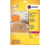 Poliestere adesivo L7565 trasparente 25fg A4 99,1x67,7mm (8et/fg) laser Avery
