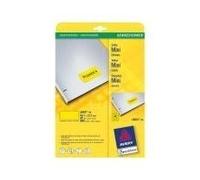 Etichette universali AVERY Zweckform L6041-20 45,7 x 21,2 mm giallo NEW
