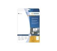 HERMA Etichette Staccabili, 210 x 297 mm, Etichette Adesive A4 per Stampante, 1 Etichette per Foglio, Bianco