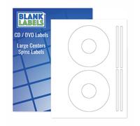 Etichette vuote per CD/DVD 5931 Etichette permanenti bianche opache compatibili con stampanti laser e a getto d'inchiostro Etichette per dischi e