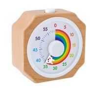 EtikaChange Timer visivo per bambini, in legno, ecologico, ricaricabile, con timer per bambini, silenzioso, luce regolabile, gestione del tempo ADHD, cucina, compiti, casa, timer, timer per bambini