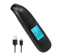 Etilometro digitale portatile, rilevatore di alcol professionale, etilometro for polizia, display LCD, test guida in stato ebbrezza(Style 3)