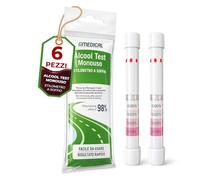 Etilometro Monouso - 2 Pezzi Test Alcol Respiro Portatile Precisione 98%