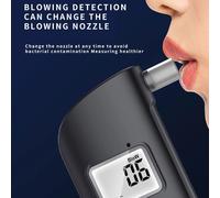 Etilometro portatile ad alta precisione con sensore a boccaglio per il rilevamento sicuro del consumo di alcol e l'autodiagnosi dopo il consumo di bevande alcoliche